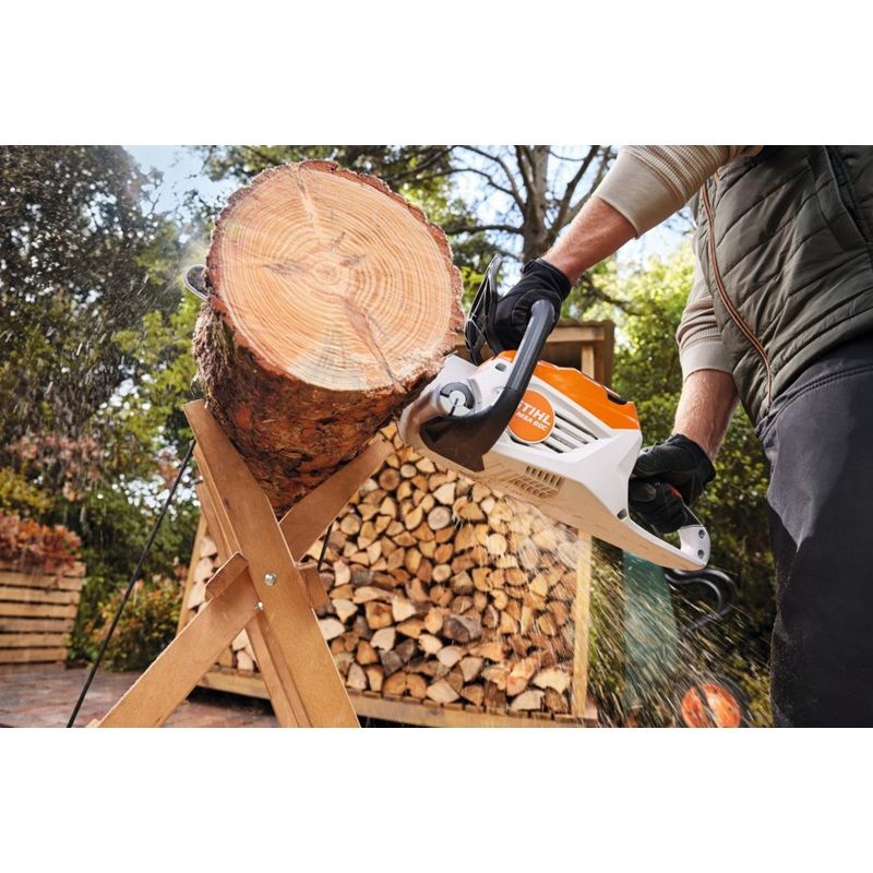 Акумулаторен верижен трион STIHL MSA 80 SET, 36 V, 35 см, 2.9 кг. + Пилодържател 2 в 1, 1/4" Р, диам